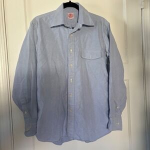 J PRESS Oxford Cloth Button Down Shirt Long Sleeve Light Blue Mens 151/2 34
